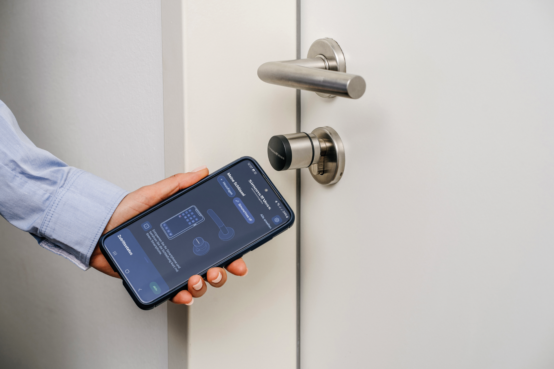 SimonsVoss AX2Go App entsperrt Digitalzylinder per Smartphone