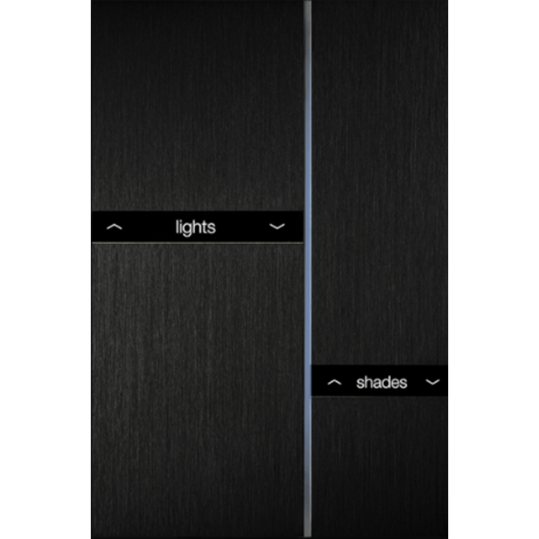 Basalte Fibonacci Brushed Black – Touch-Designschalter für Licht und Musik